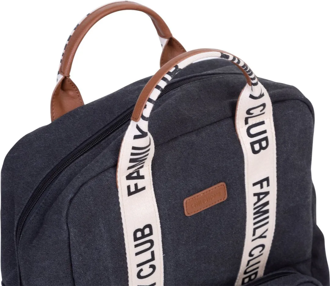 Childhome Family Club Rugzak - Verzorgingstas - Isothermisch - Inclusief Verschoningsmatje - Zwart