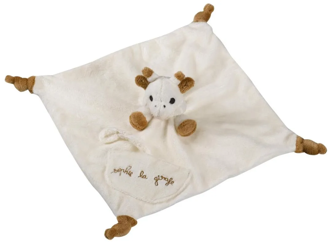 Sophie de Giraf Sophiesticated Cadeauset - Knuffeldoekje met speenhouder - 4-delig