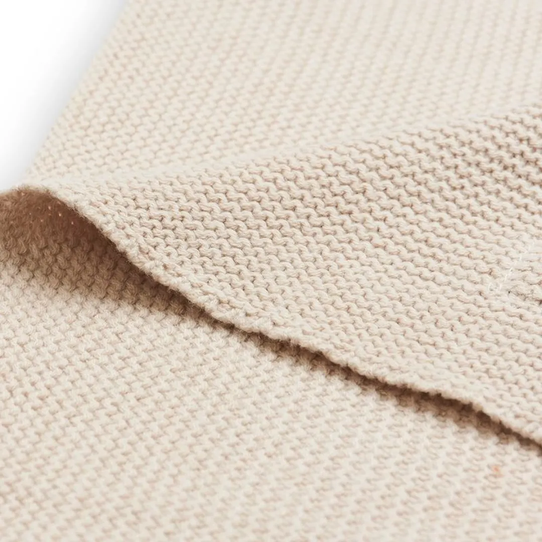 Jollein Basic Knit Wiegdeken 75x100cm - Nougat