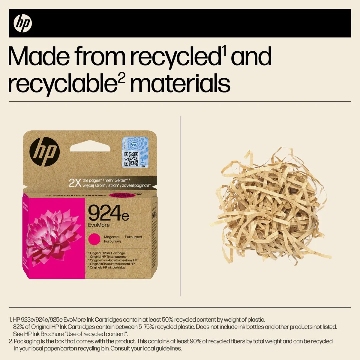 HP 924e EvoMore Magenta Inktcartridge 800 pagina's