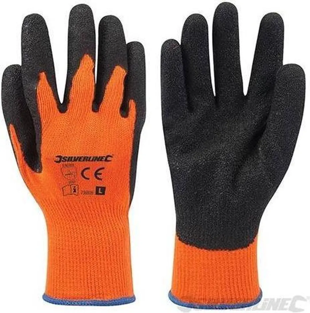 Silverline Bouwhandschoenen - Maat 9 (L) - Fel oranje - afbeelding 6 van 6