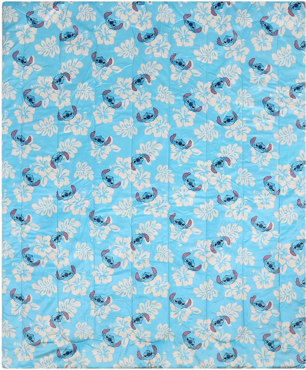 Disney Stitch Kinderdekentje 120x150cm - Wit