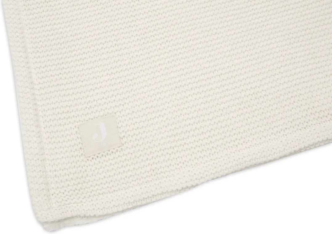 Jollein Deken Ledikant Basic Knit 100x150cm - Ivory/Coral Fleece