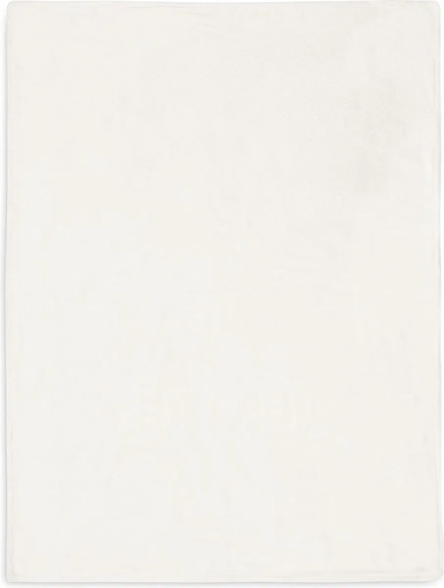 Jollein Deken Ledikant Basic Knit 100x150cm - Ivory/Coral Fleece