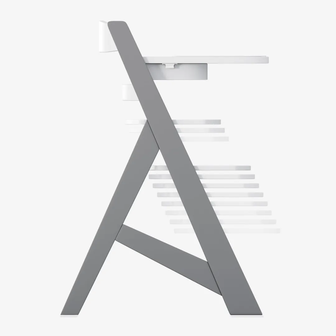Tulano Morsel 40 Meegroeistoel 4-in-1 - Grijs/wit