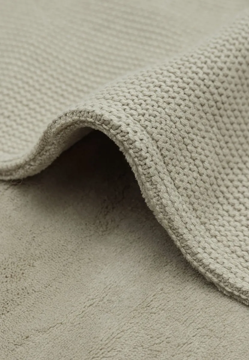 Jollein Deken Wieg 75x100cm Basic Knit - Olive Green