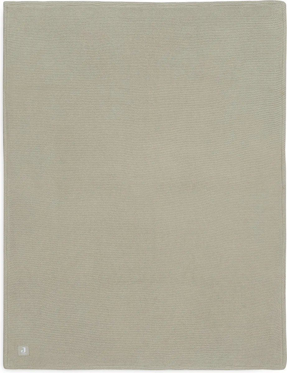 Jollein Deken Wieg 75x100cm Basic Knit - Olive Green