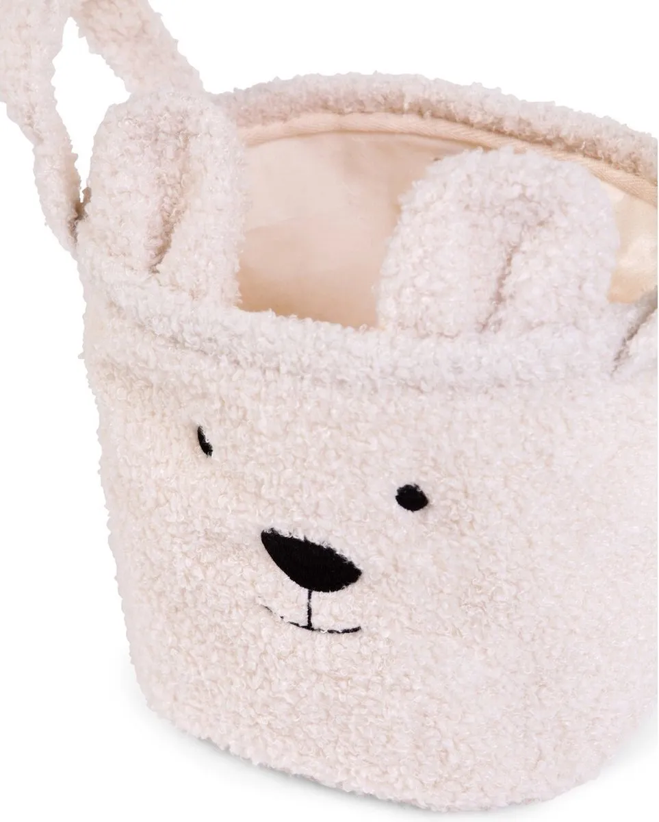 Childhome Opbergmand Teddy - 25x20x20cm - Ecru