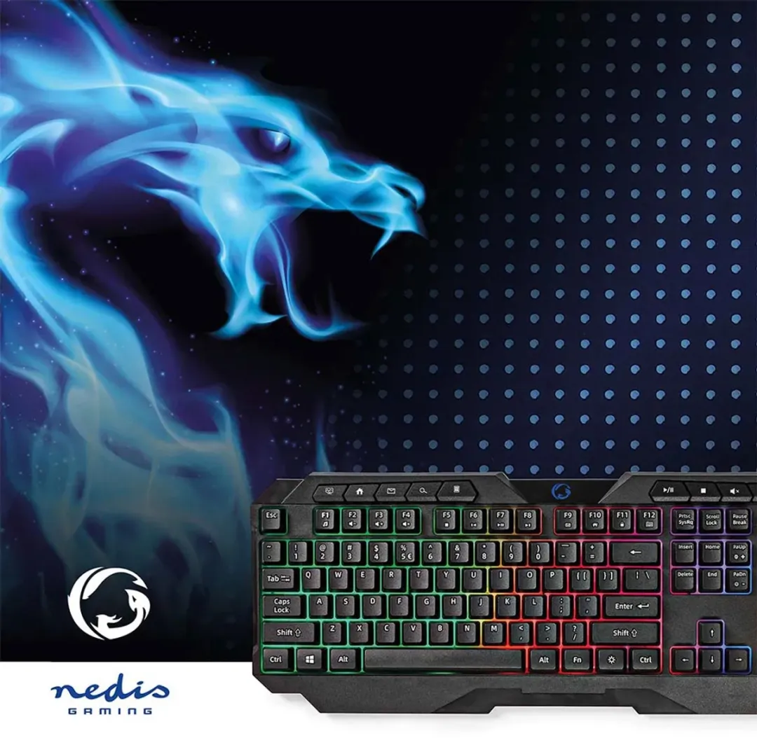 Nedis GKBD110BKUS Bedraad Gaming Toetsenbord - Zwart