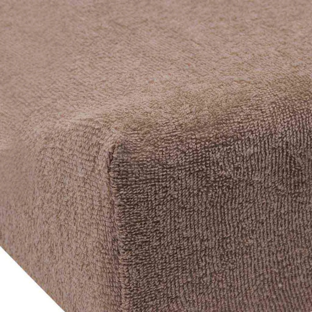 Jollein Aankleedkussenhoes Badstof 50x70cm - Milky Coffee - 2 Stuks