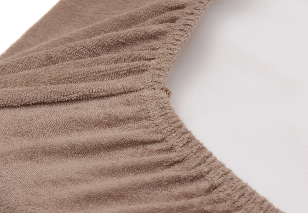 Jollein Aankleedkussenhoes Badstof 50x70cm - Milky Coffee - 2 Stuks