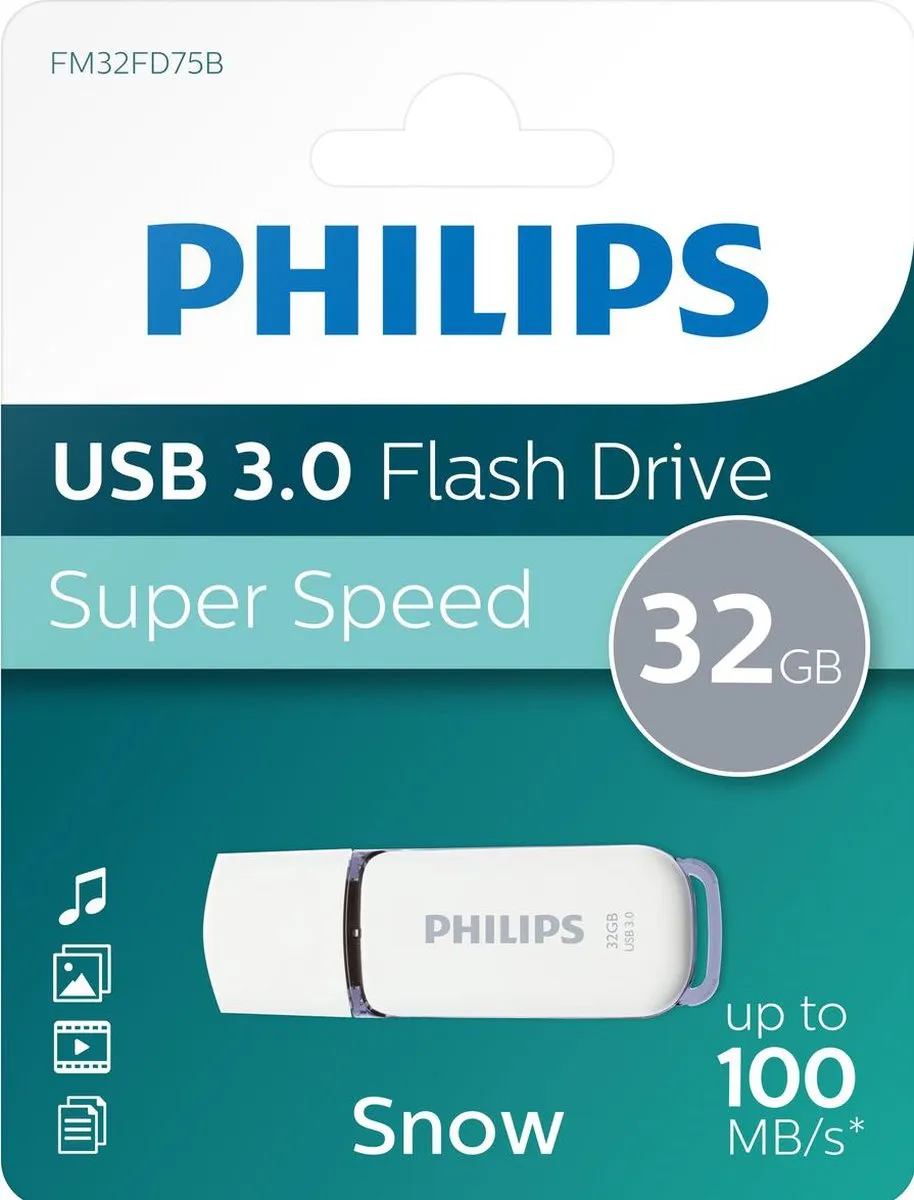 Philips USB Flash Drive FM32FD75B 32GB - Wit