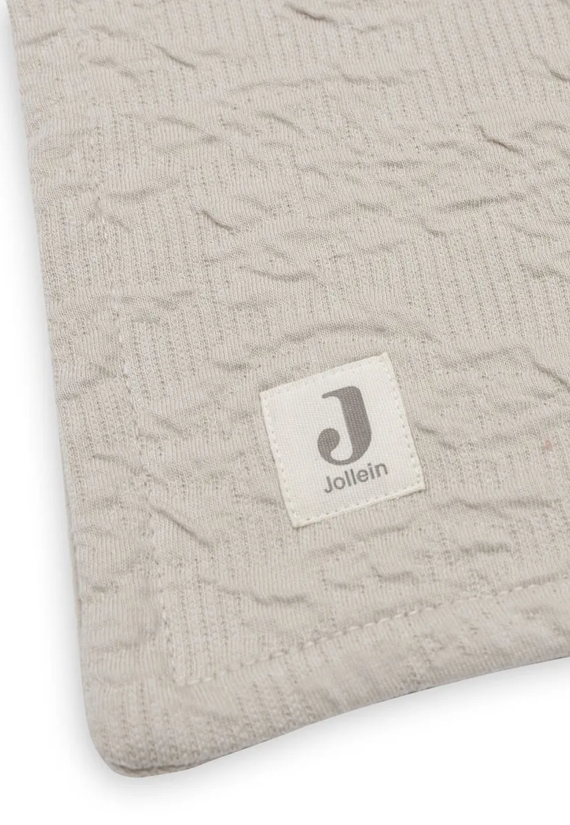 Jollein Deken Ledikant Soft Waves 100x150cm - Nougat