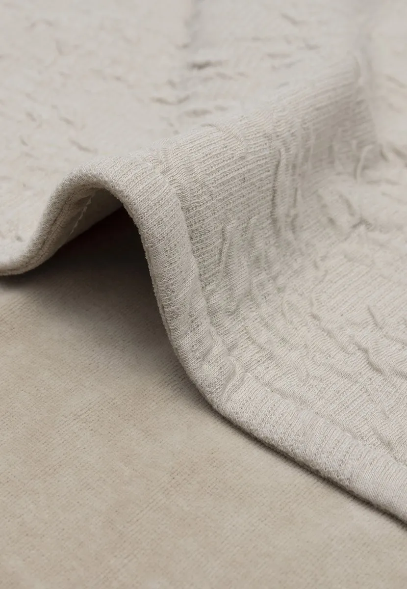 Jollein Deken Ledikant Soft Waves 100x150cm - Nougat
