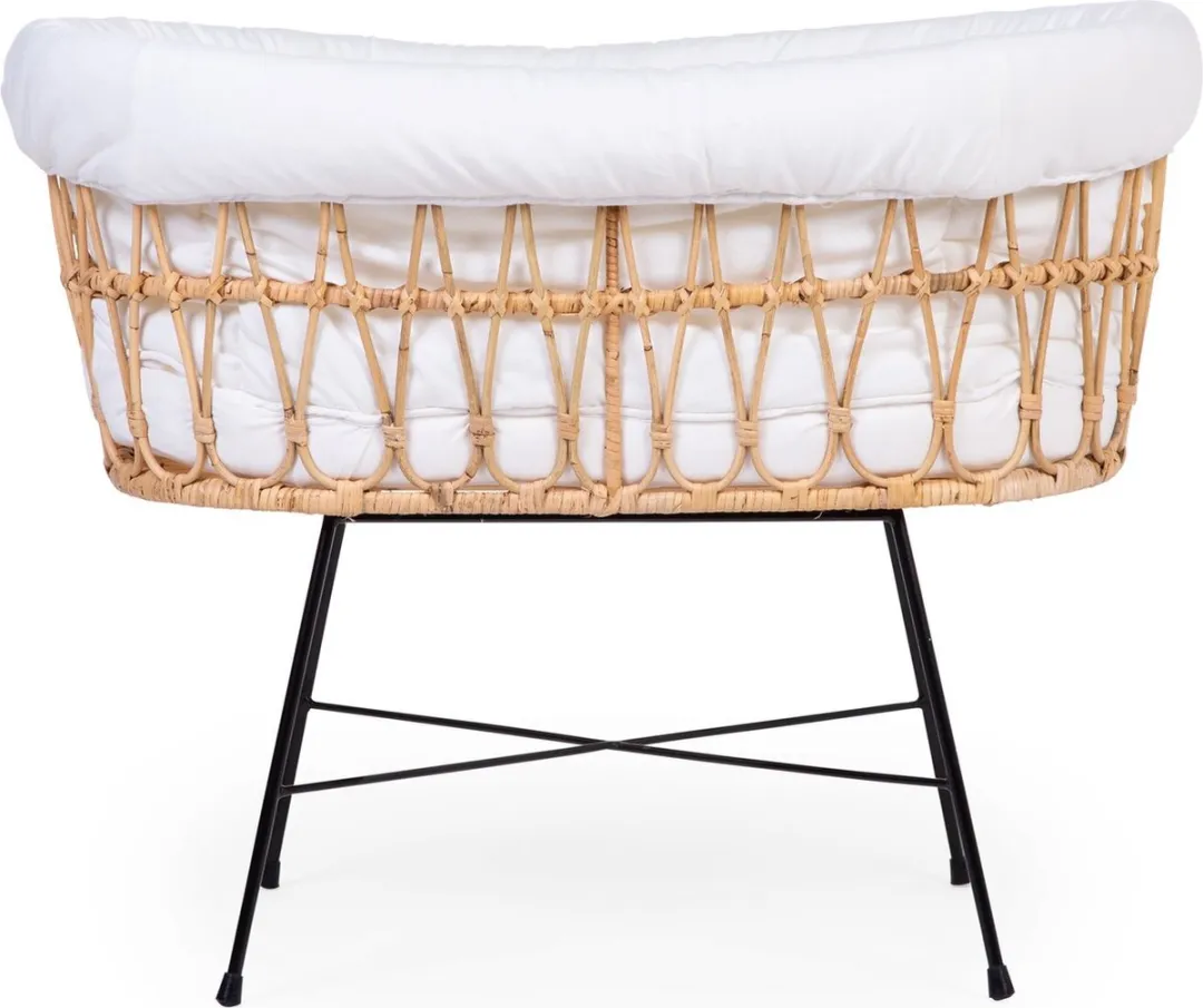 Childhome Rattan Wieg - Ecru 90x51x70cm