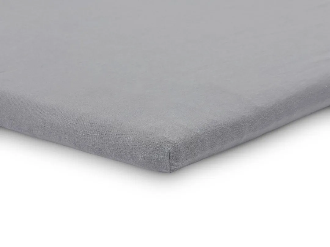 Jollein Baby Hoeslaken Boxmatras Jersey Storm Grey - 2 Stuks 75x95cm