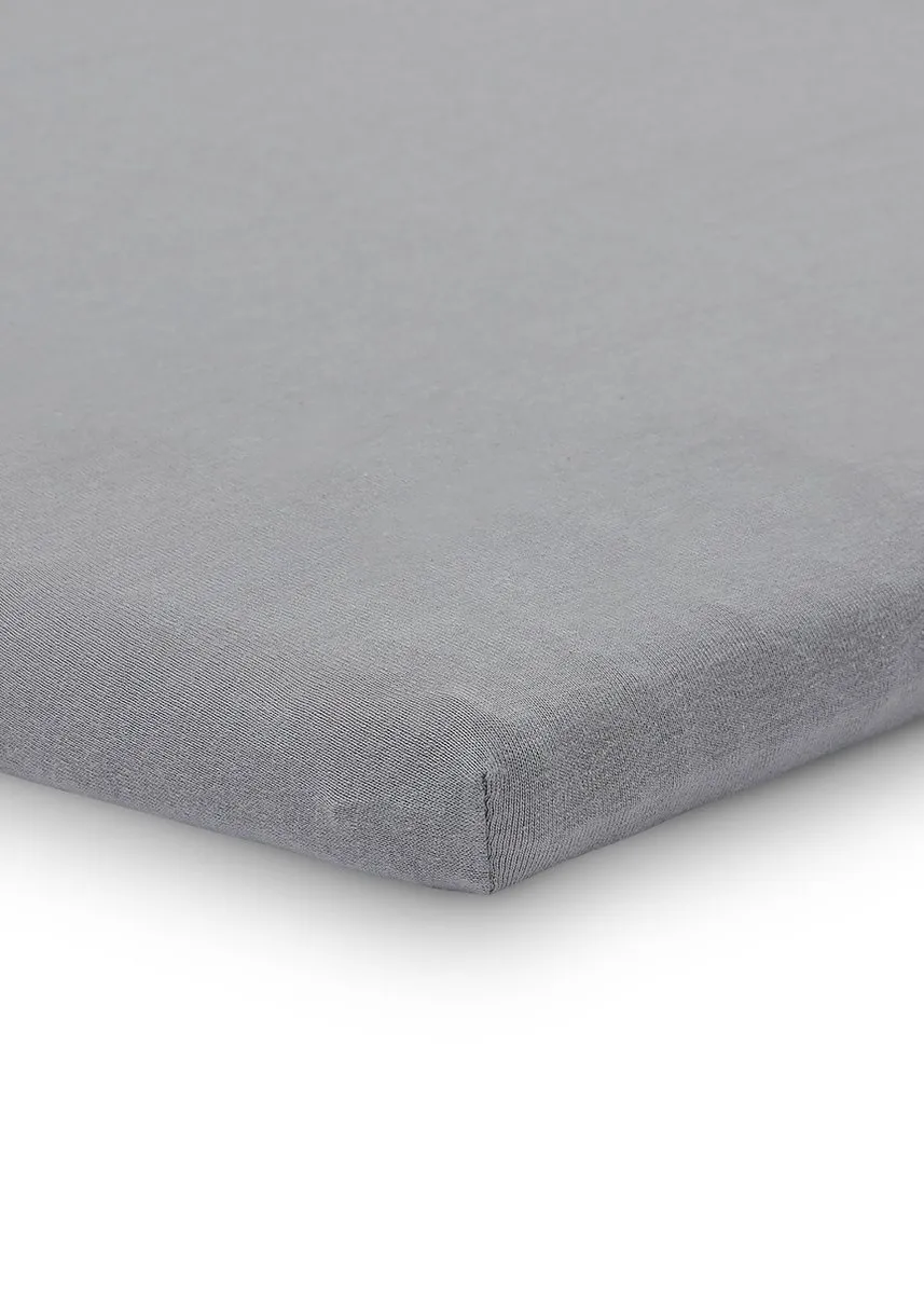 Jollein Baby Hoeslaken Boxmatras Jersey Storm Grey - 2 Stuks 75x95cm