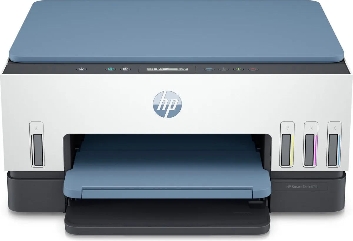 HP Smart Tank 675 All-in-One Printer - 28C12A - Blauw/Grijs/Wit