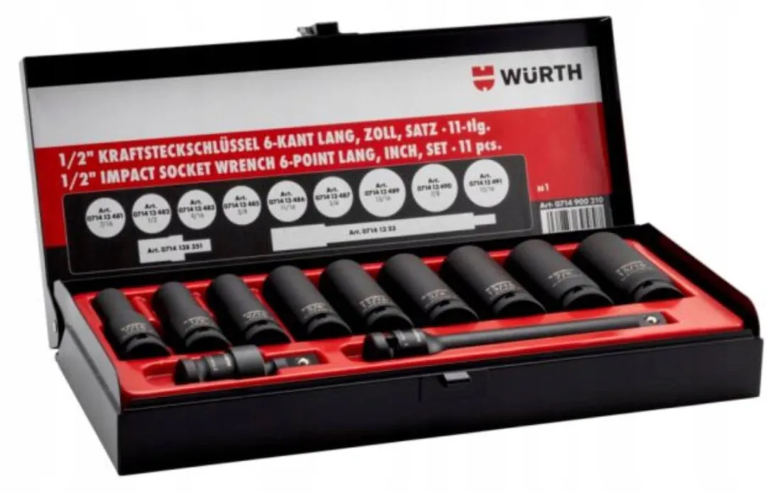 Würth 1/2" Hamerset 11-delig