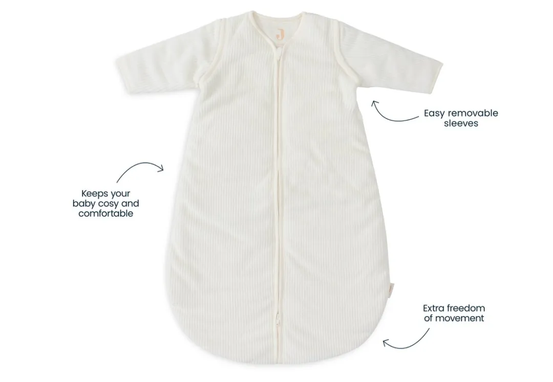 Jollein Baby Slaapzak Winter 60cm - Rib Ivory