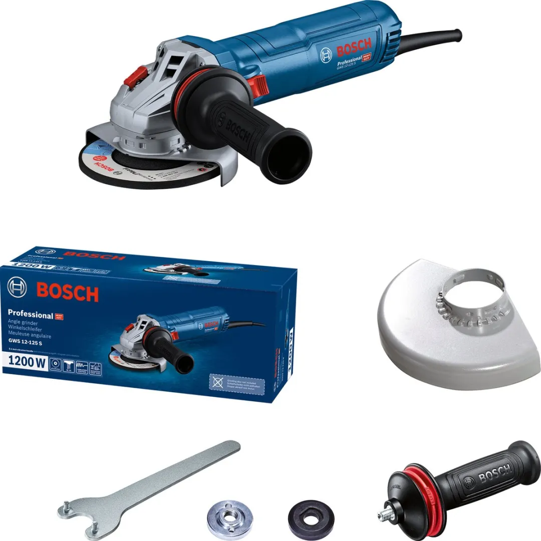 Bosch Professional GWS 12-125 S Haakseslijper 1200W - 125mm