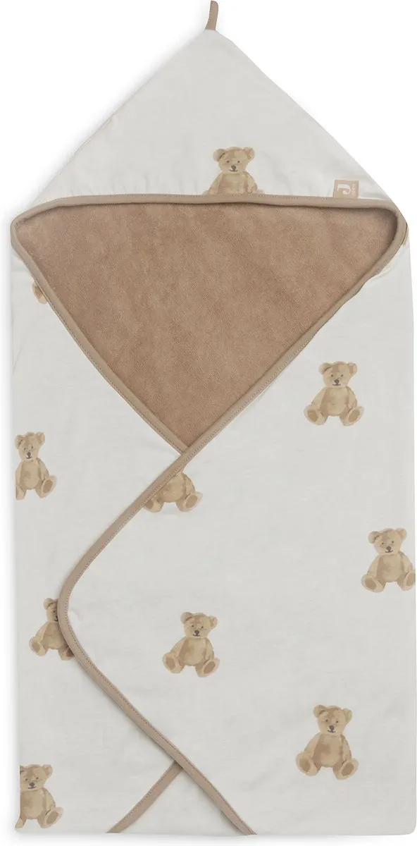 Jollein Badcape Teddy Bear - Baby Handdoek 75x75cm