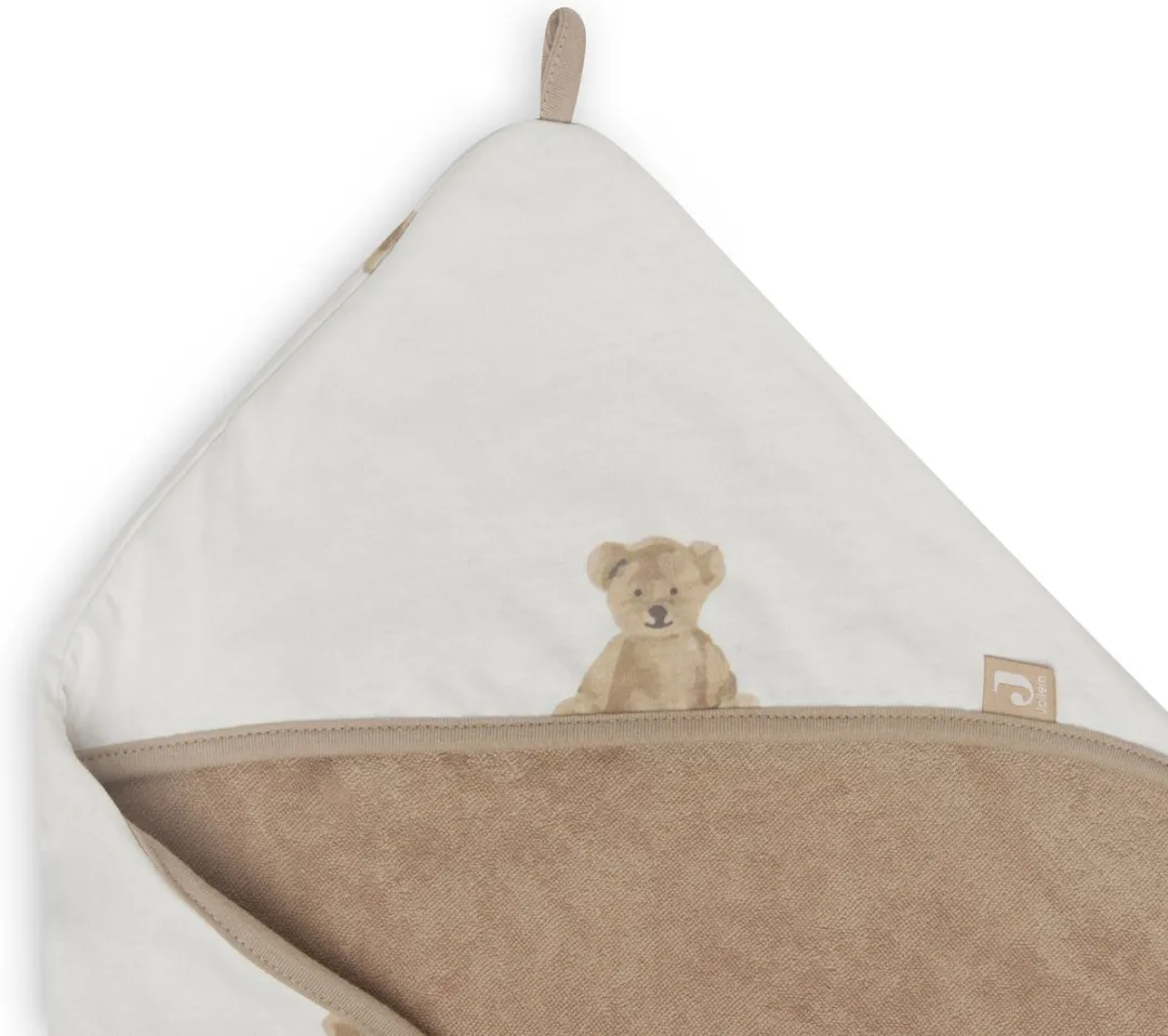 Jollein Badcape Teddy Bear - Baby Handdoek 75x75cm