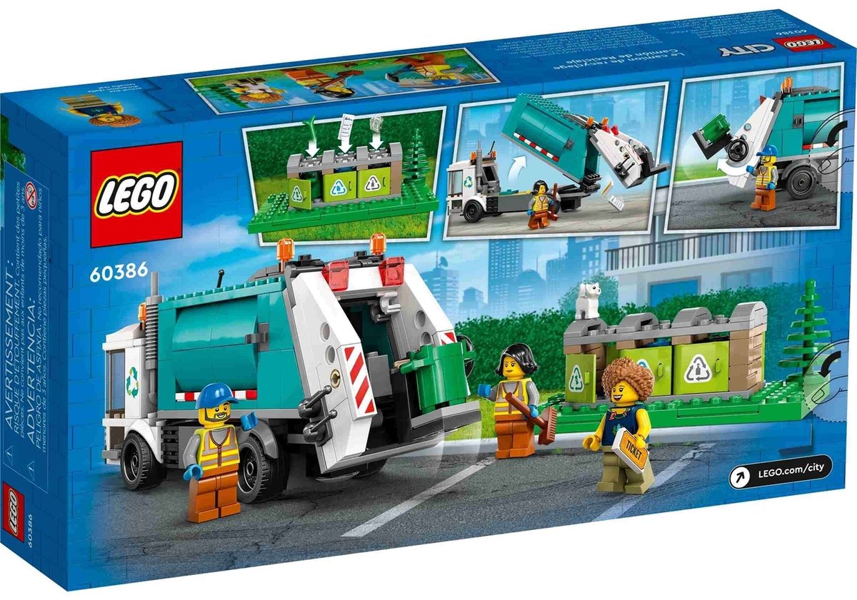 LEGO City Recycle vrachtwagen Speelgoed - 60386