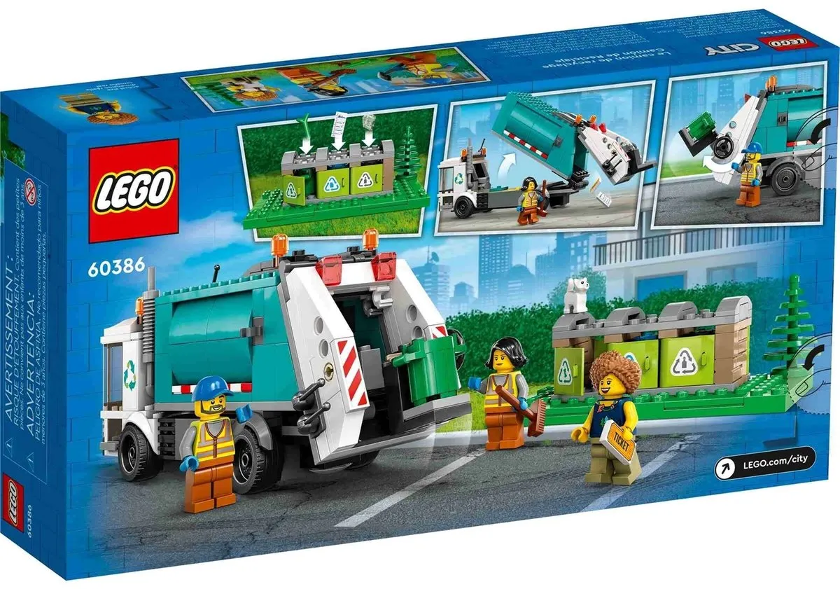 LEGO City Recycle Vrachtwagen 60386 - Meerkleurig