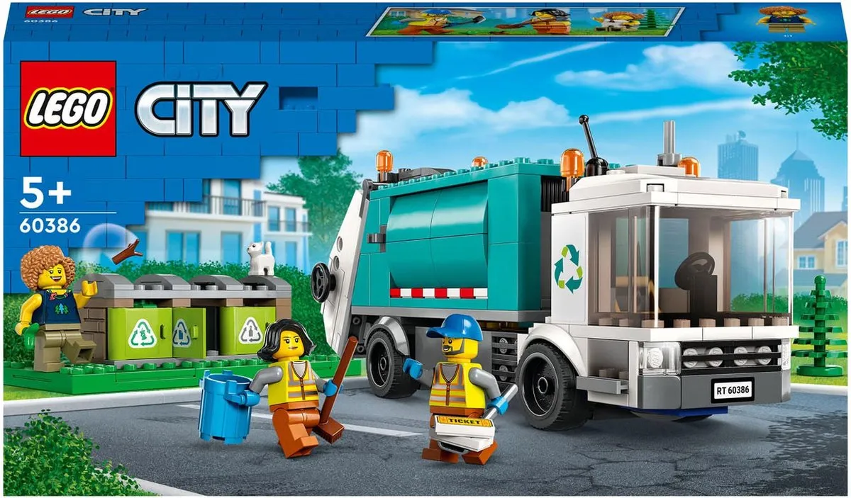 LEGO City Recycle Vrachtwagen 60386 - Meerkleurig