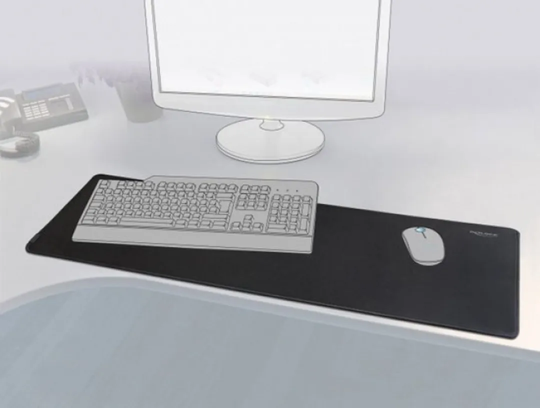 DeLOCK 12557 muismat Game-muismat Zwart