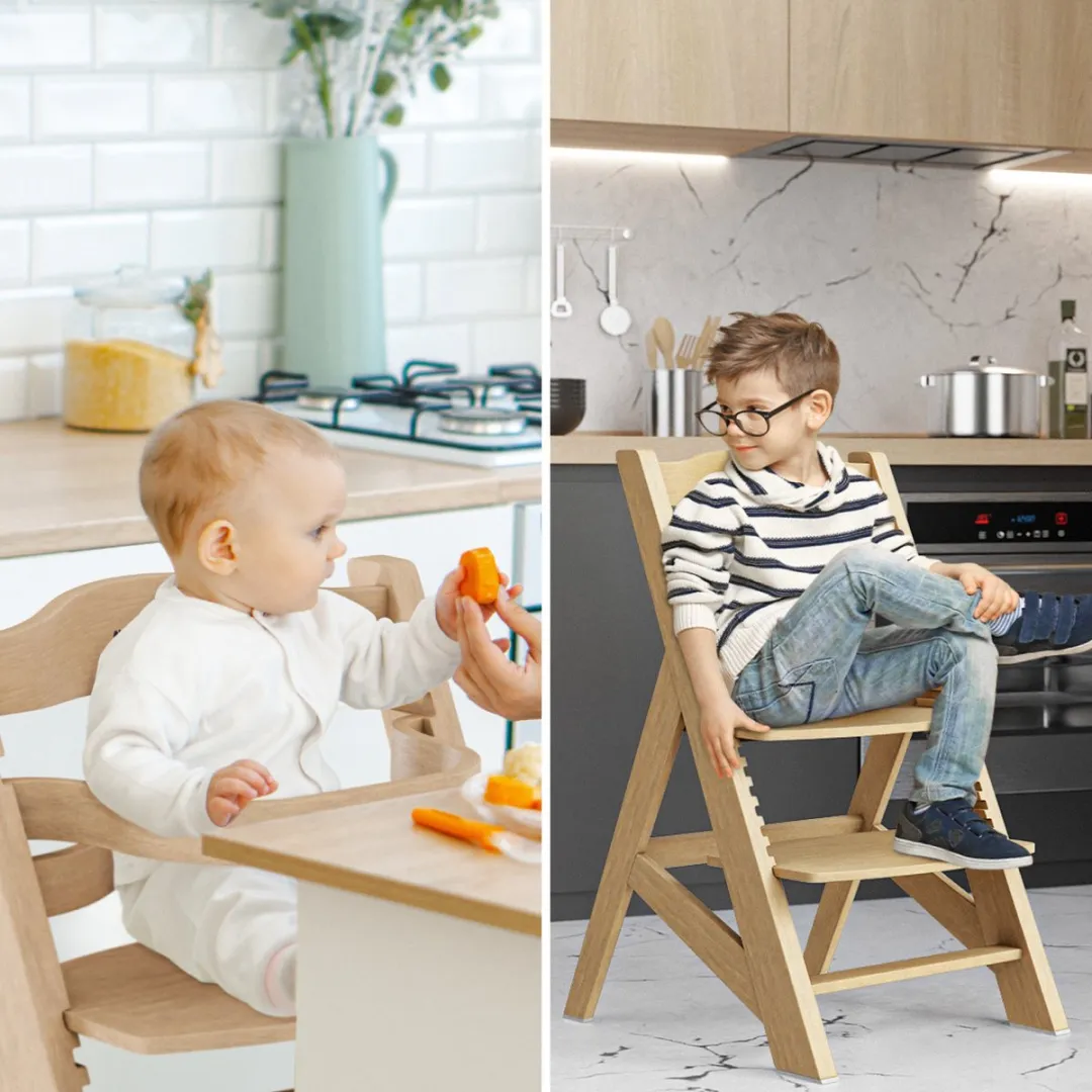 Tulano Morsel 40 Meegroeistoel 4-in-1 - Naturel