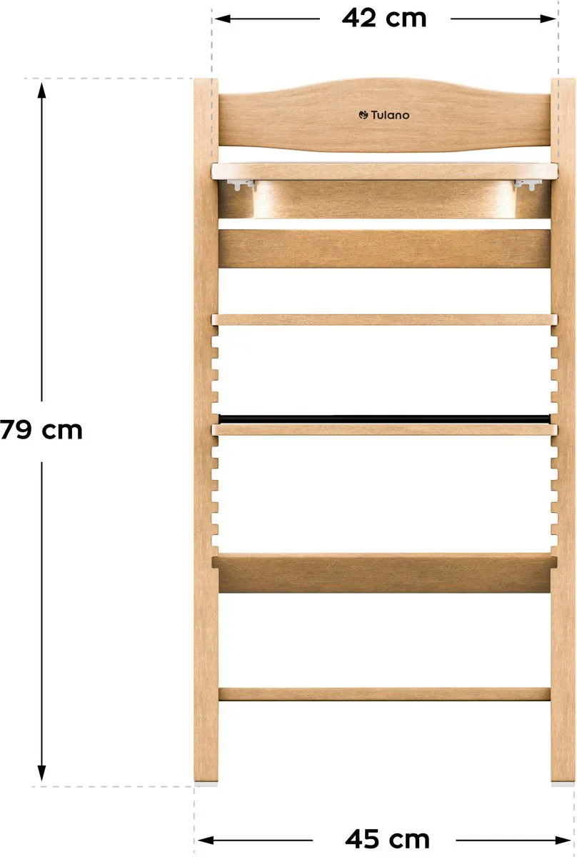 Tulano Morsel 40 Meegroeistoel 4-in-1 - Naturel