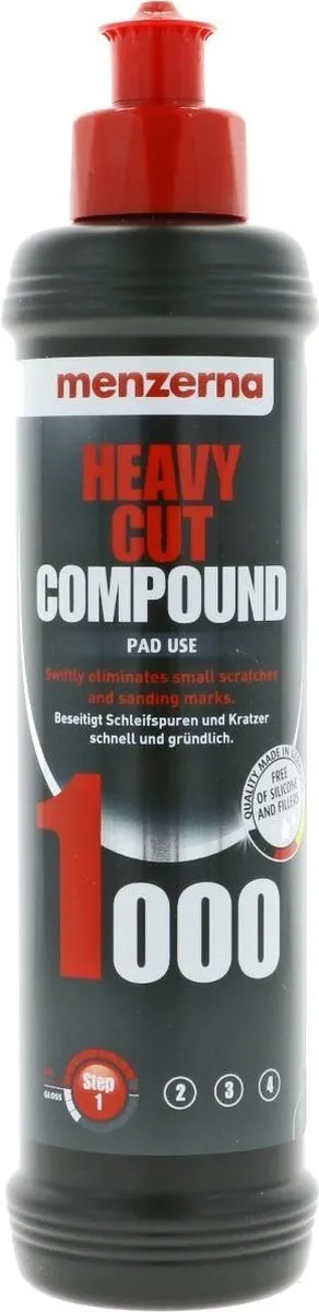Menzerna Heavy Cut Compound 1000 250ml - Wit
