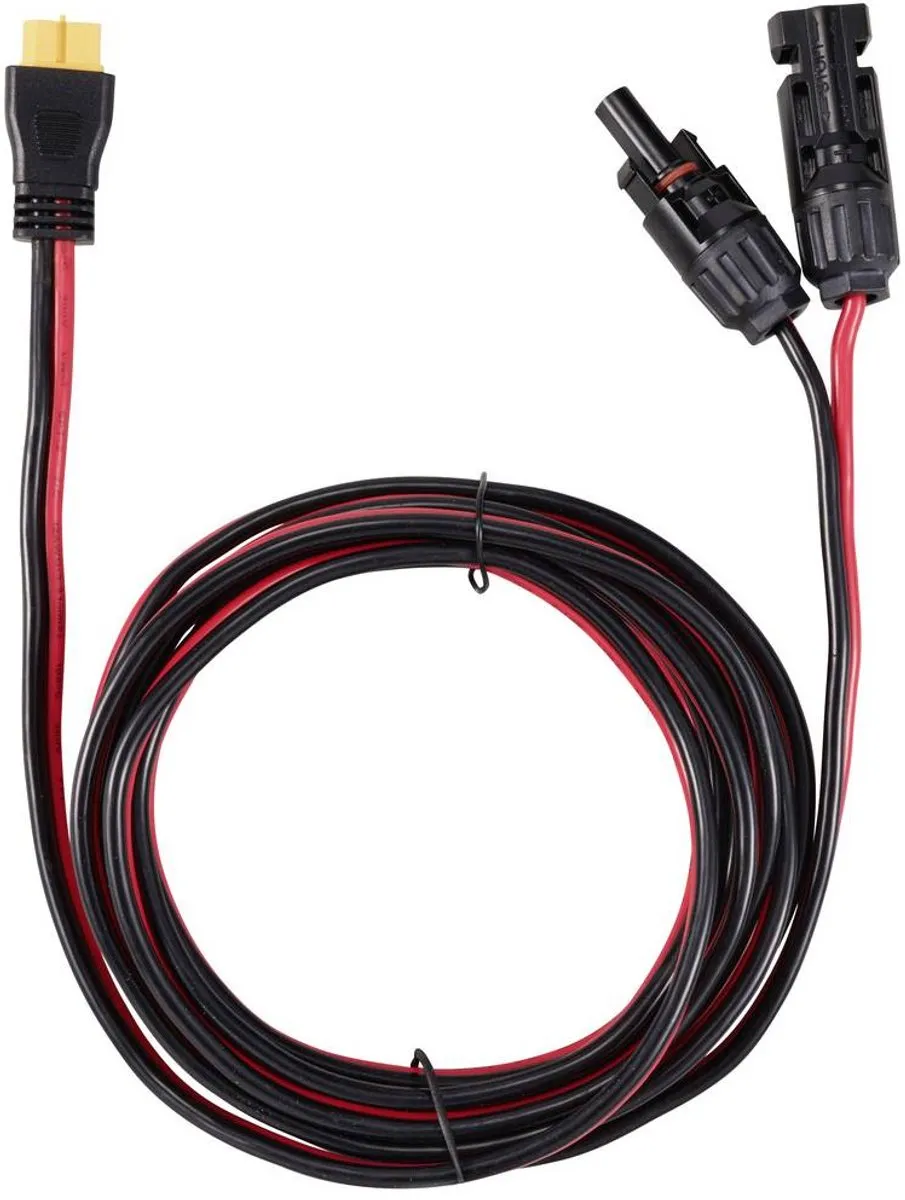 Tru Components PV-stekker naar XT60 Busstekker Kabel 3000mm - TC-12195652 - Zwart/Rood