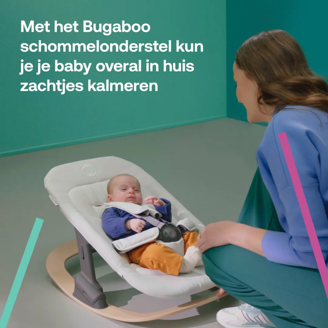 Bugaboo Giraffe Schommelonderstel - Natural Wood
