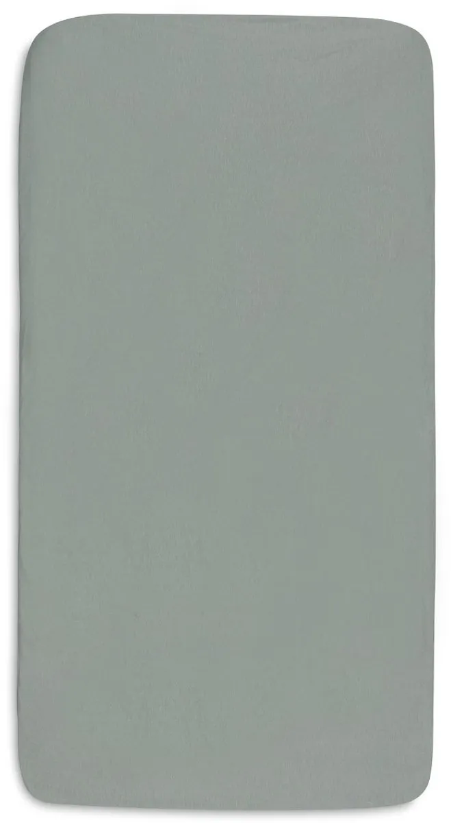Jollein Hoeslaken Wieg Jersey 40/50x80/90cm Sea Green/Ivory - 2 Stuks
