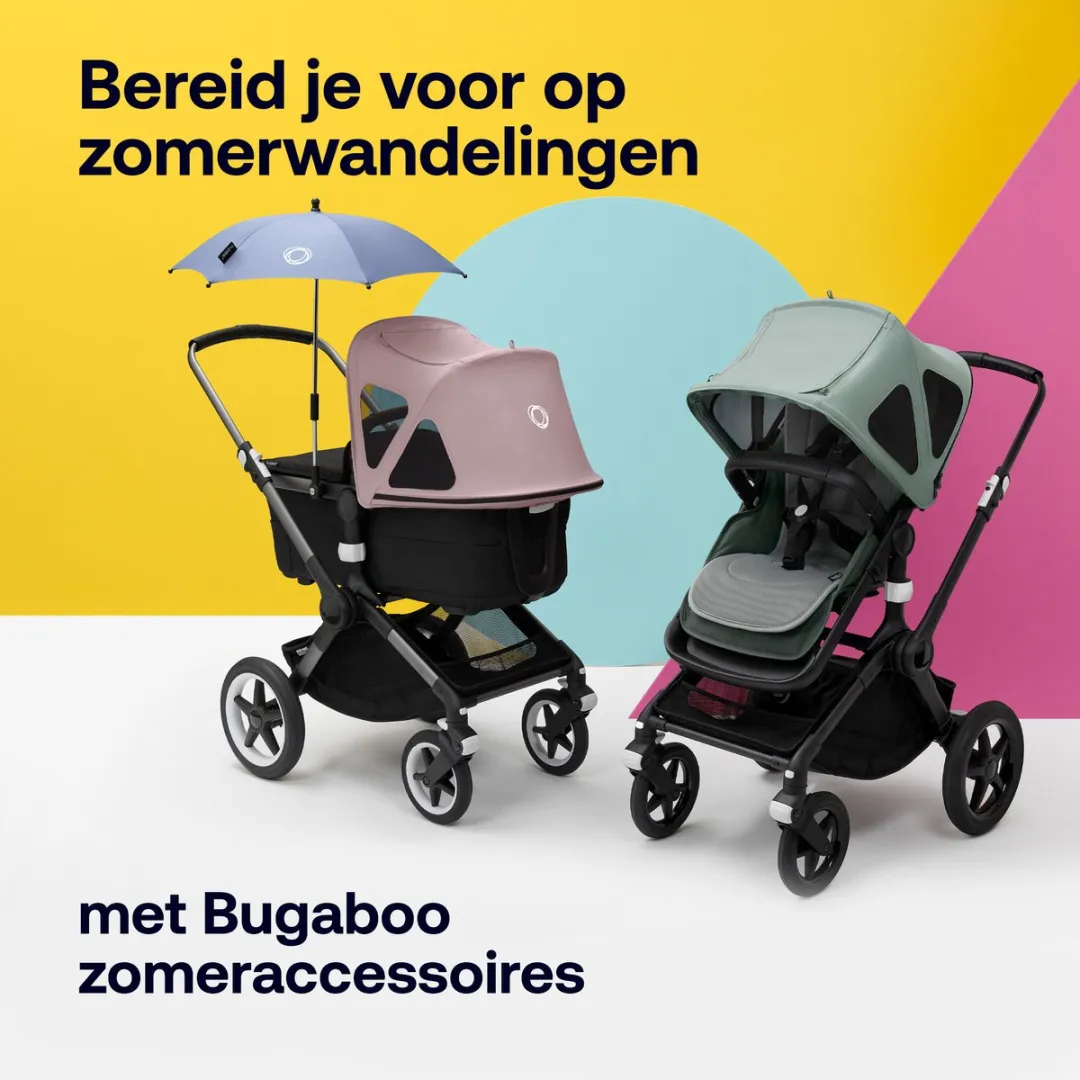 Bugaboo Donkey Breezy Sun Canopy - Midnight Black - afbeelding 5 van 6