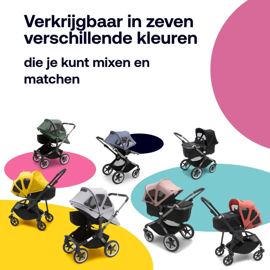 Bugaboo Donkey Breezy Sun Canopy - Midnight Black - afbeelding 6 van 6