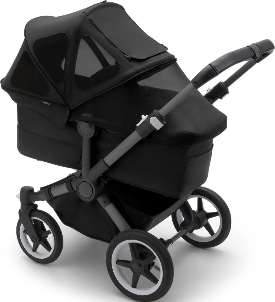 Bugaboo Donkey Breezy Sun Canopy - Midnight Black - afbeelding 2 van 6