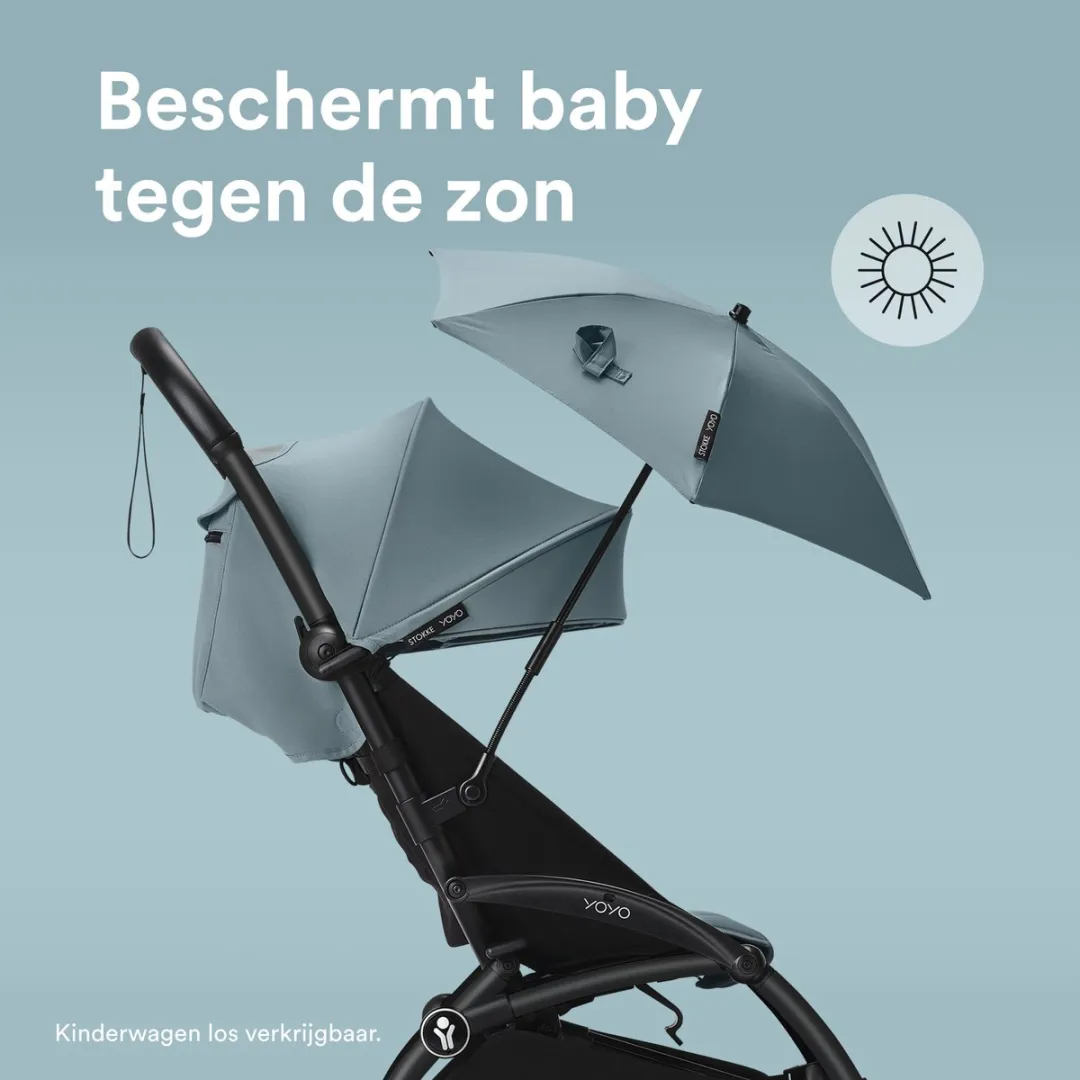 Stokke YOYO Parasol Aqua - UPF 50+ - afbeelding 5 van 6
