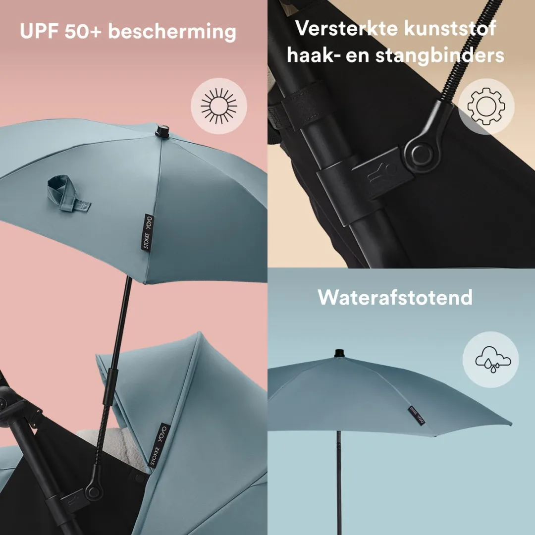 Stokke YOYO Parasol Aqua - UPF 50+ - afbeelding 4 van 6