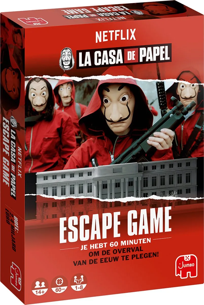 Jumbo La Casa de Papel Escape Game Bordspel - 8 Spelers