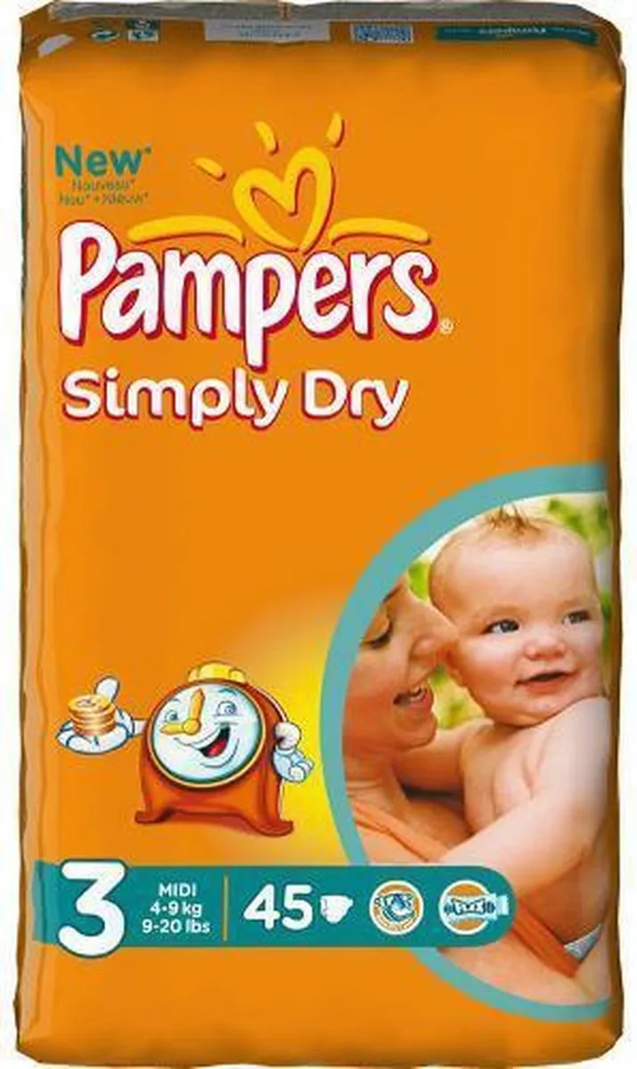 Pampers Baby Luiers Simply Dry Maat 3