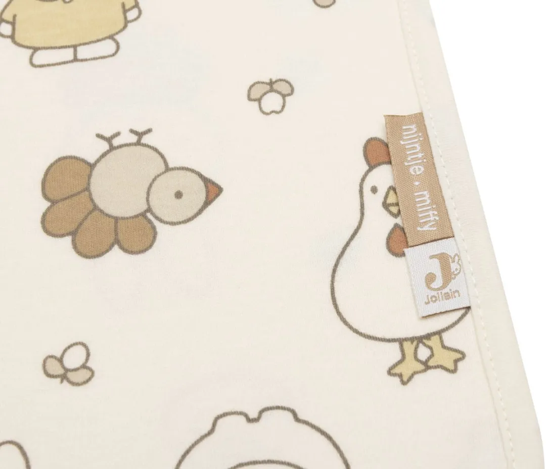 Jollein Baby Deken Wieg Jersey 75x100cm Miffy Family Farm