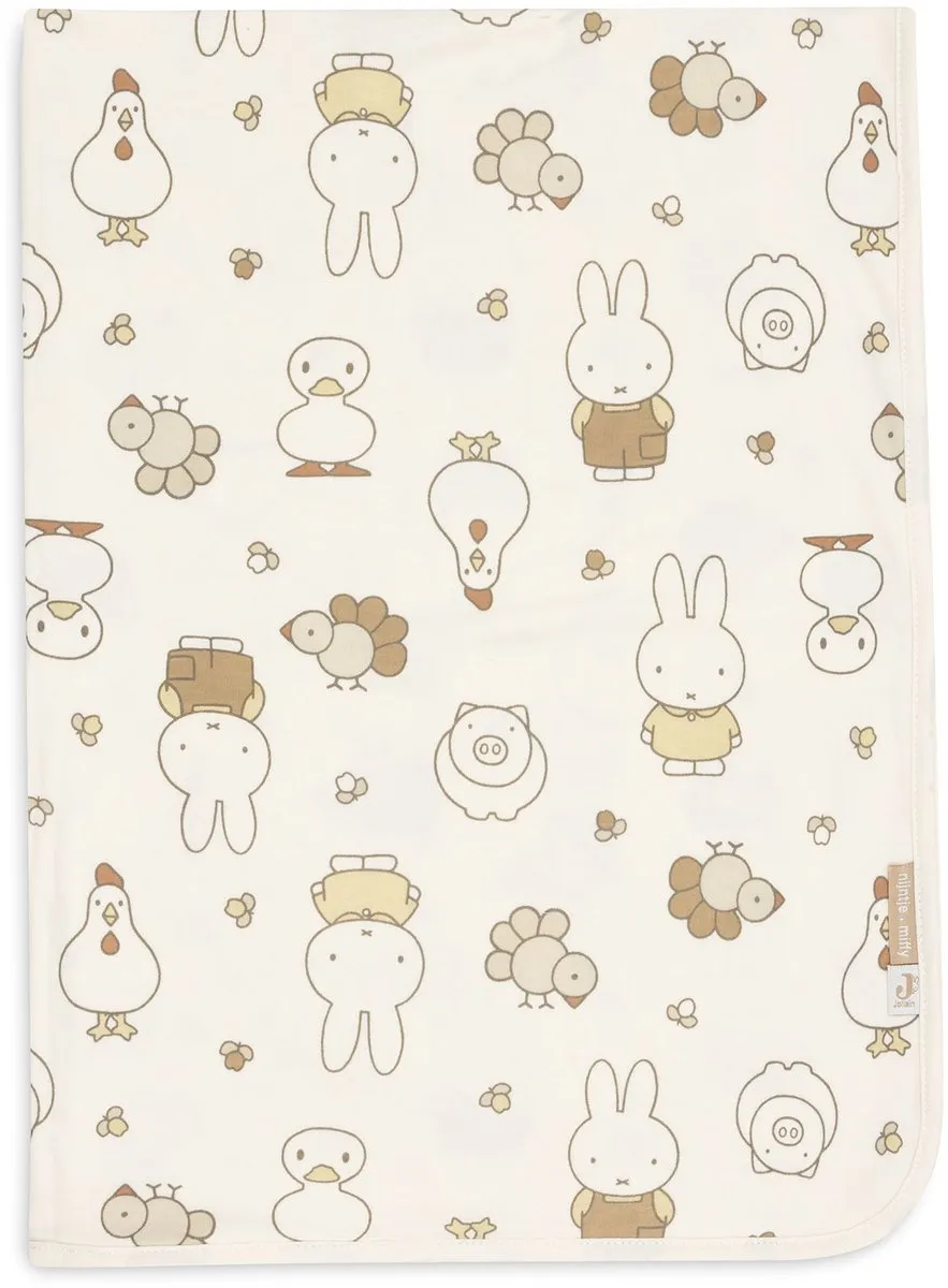Jollein Baby Deken Wieg Jersey 75x100cm Miffy Family Farm