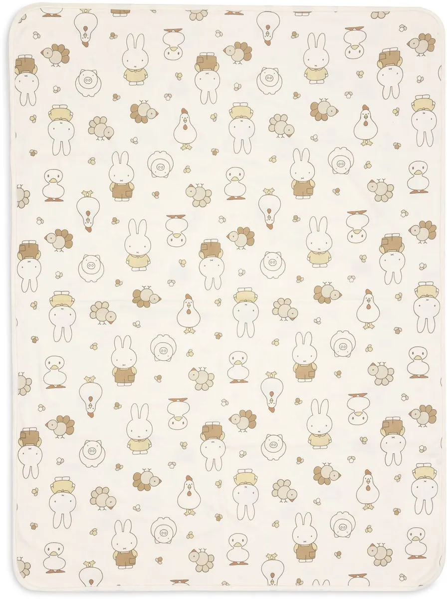 Jollein Baby Deken Wieg Jersey 75x100cm Miffy Family Farm