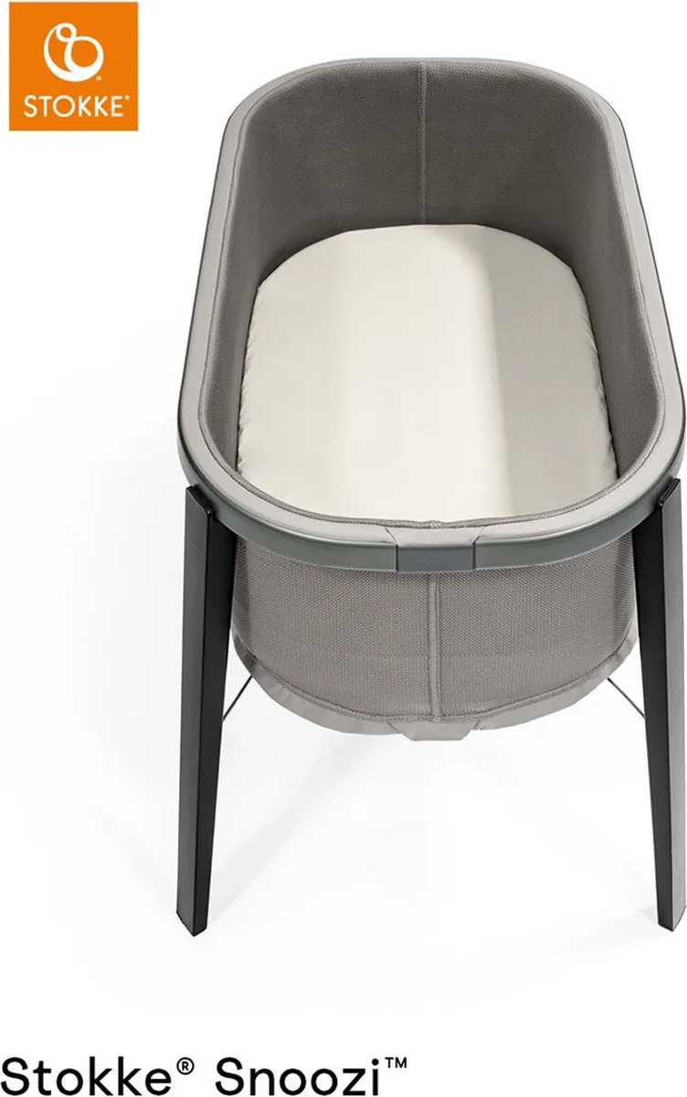 Stokke Snoozi Wieg Graphite Grey - inclusief matras