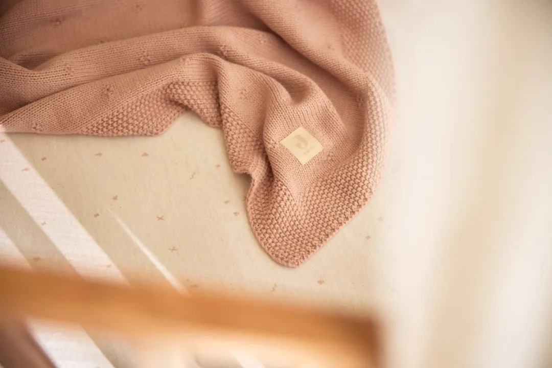 Jollein Baby Hoeslaken Jersey 70/75x140/150cm - Twinkling Wild Rose