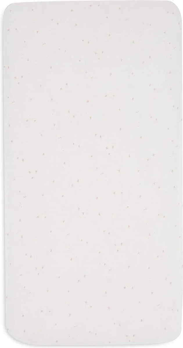 Jollein Baby Hoeslaken Jersey 70/75x140/150cm - Twinkling Wild Rose
